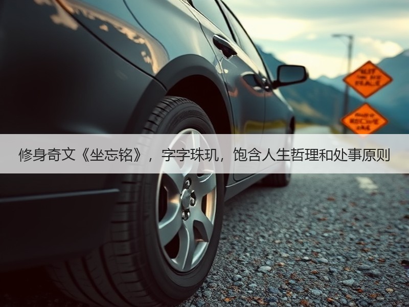 修身奇文《坐忘铭》，字字珠玑，饱含人生哲理和处事原则