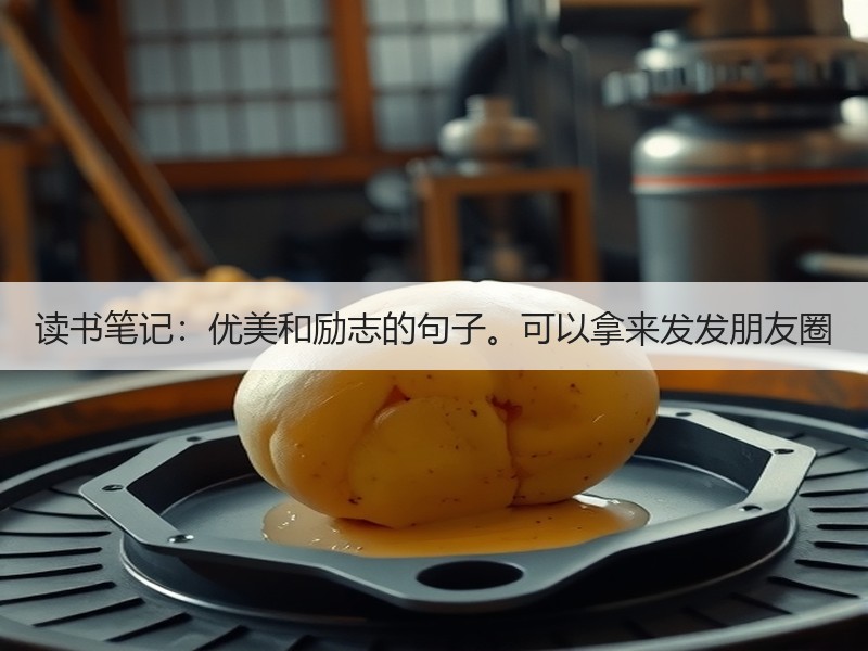 读书笔记：优美和励志的句子。可以拿来发发朋友圈