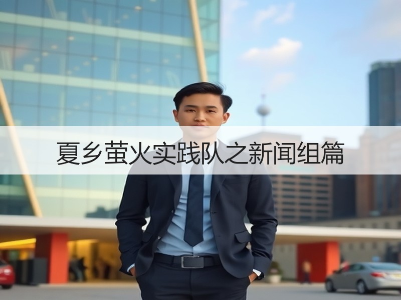 夏乡萤火实践队之新闻组篇