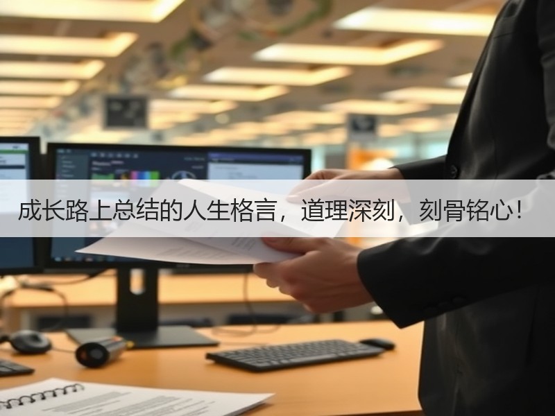 成长路上总结的人生格言，道理深刻，刻骨铭心！