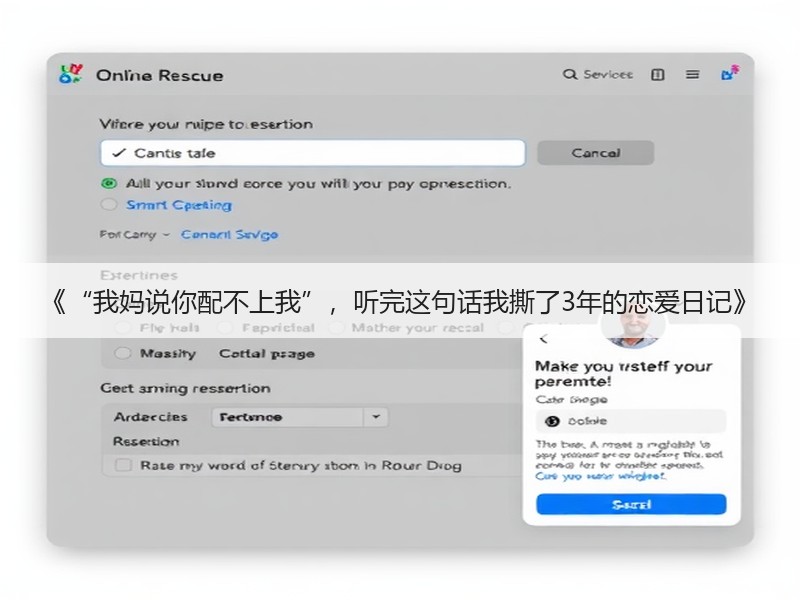 《“我妈说你配不上我”，听完这句话我撕了3年的恋爱日记》