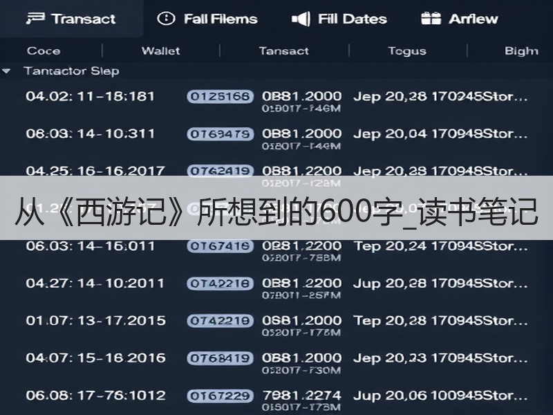 从《西游记》所想到的600字_读书笔记