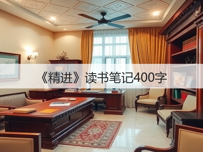 《精进》读书笔记400字