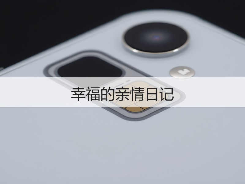 幸福的亲情日记
