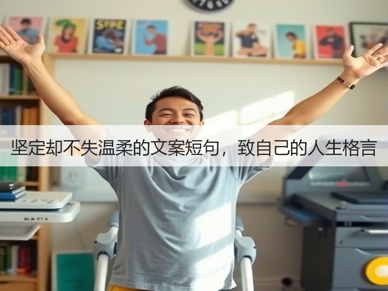 坚定却不失温柔的文案短句，致自己的人生格言