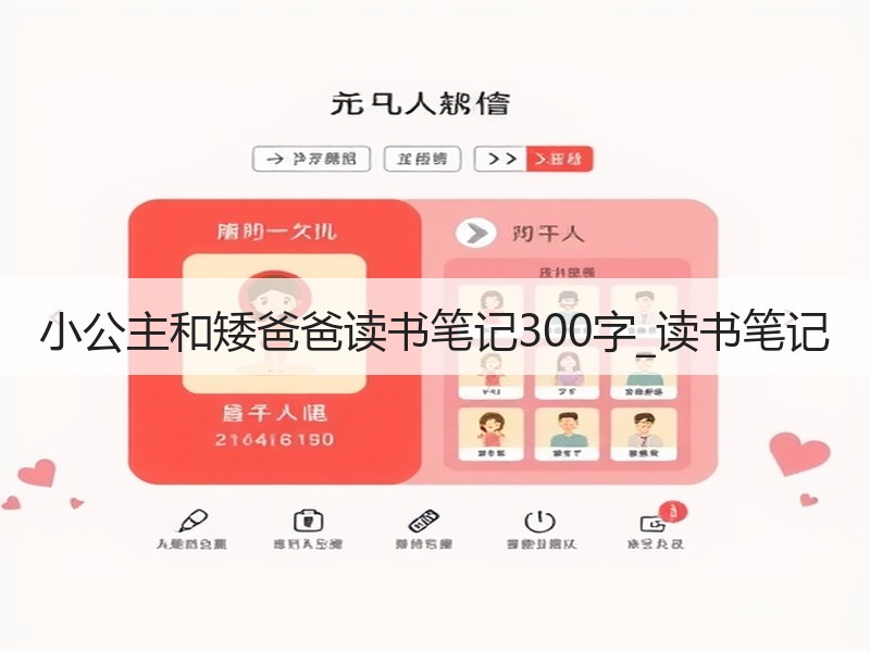 小公主和矮爸爸读书笔记300字_读书笔记