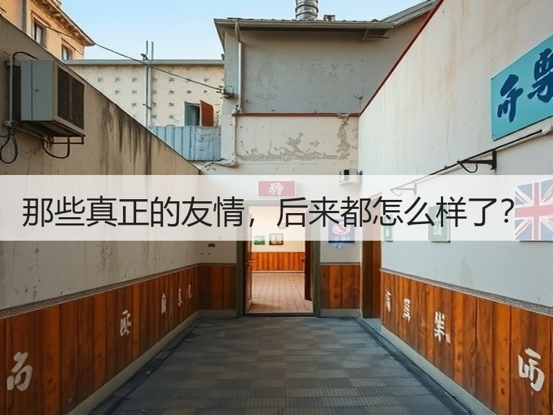 那些真正的友情，后来都怎么样了？