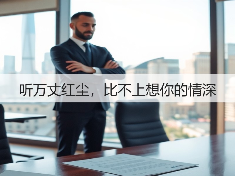 听万丈红尘，比不上想你的情深