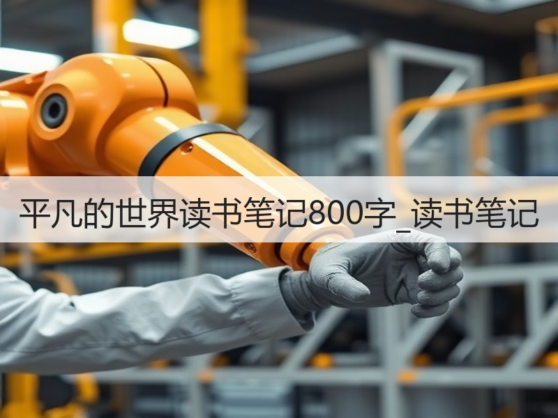 平凡的世界读书笔记800字_读书笔记