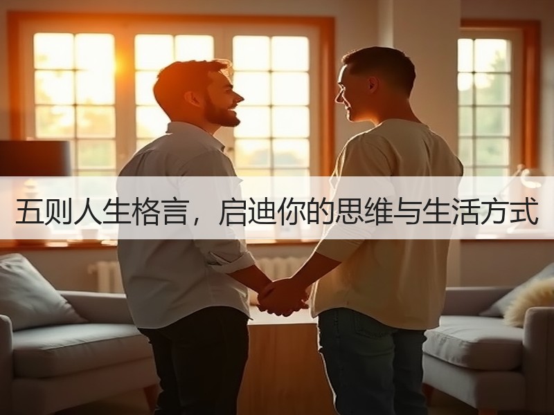 五则人生格言，启迪你的思维与生活方式