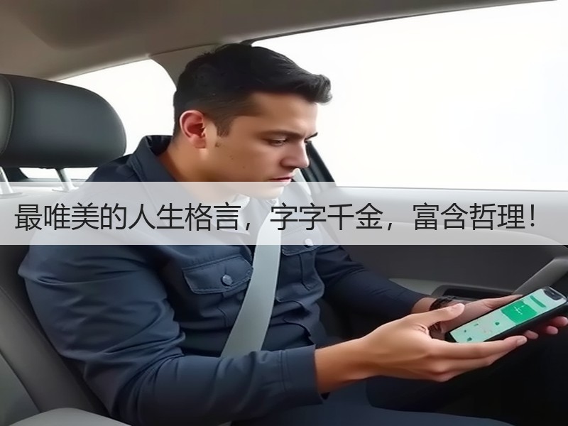 最唯美的人生格言，字字千金，富含哲理！
