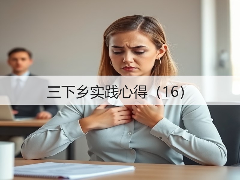 三下乡实践心得（16）