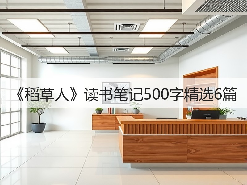 《稻草人》读书笔记500字精选6篇