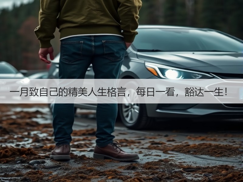 一月致自己的精美人生格言，每日一看，豁达一生！