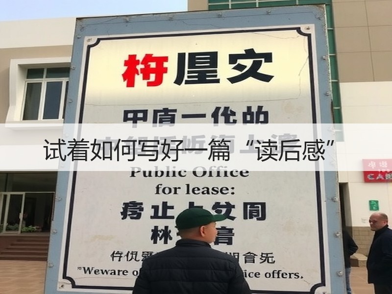 试着如何写好一篇“读后感”