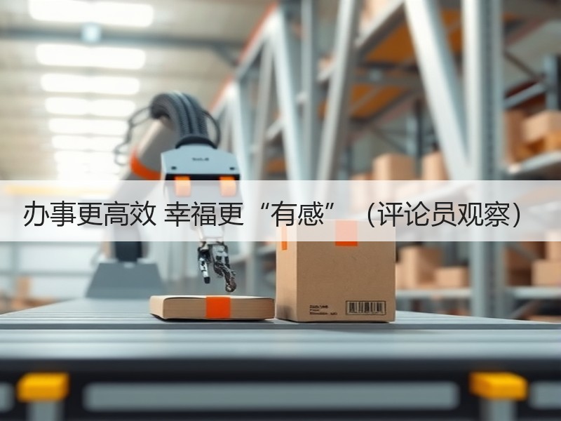 办事更高效 幸福更“有感”（评论员观察）