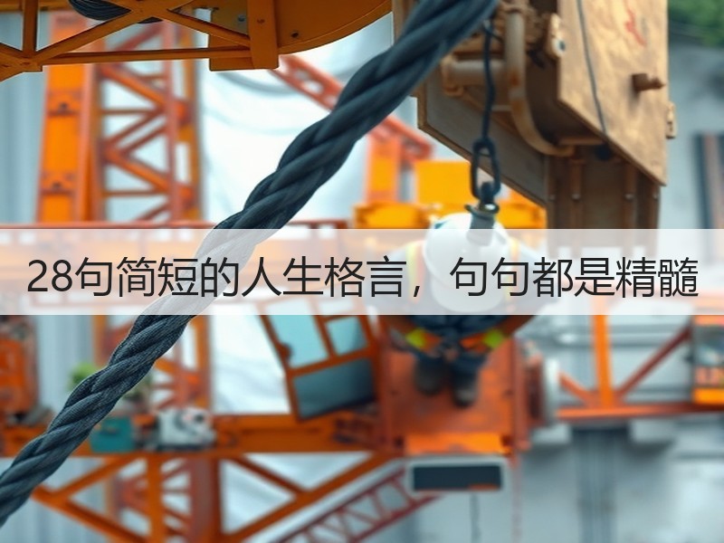 28句简短的人生格言，句句都是精髓