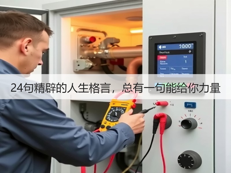24句精辟的人生格言，总有一句能给你力量