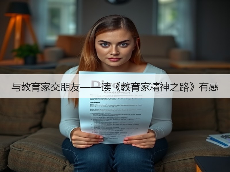 与教育家交朋友——读《教育家精神之路》有感