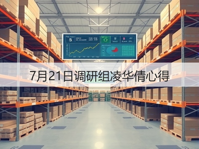 7月21日调研组凌华倩心得