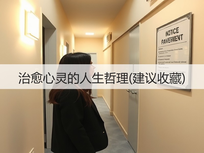 治愈心灵的人生哲理(建议收藏)