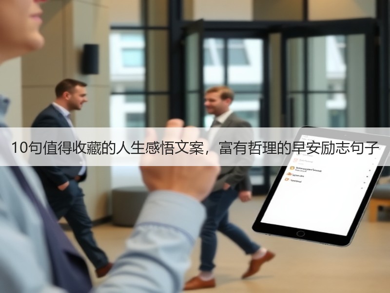 10句值得收藏的人生感悟文案，富有哲理的早安励志句子