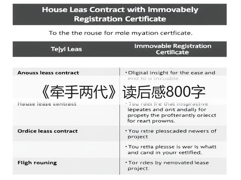 《牵手两代》读后感800字