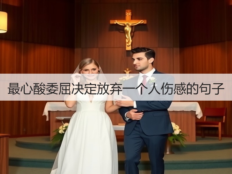 最心酸委屈决定放弃一个人伤感的句子