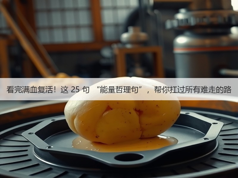 看完满血复活！这 25 句 “能量哲理句”，帮你扛过所有难走的路