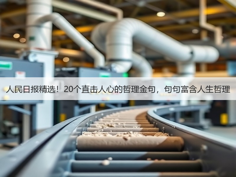 人民日报精选！20个直击人心的哲理金句，句句富含人生哲理
