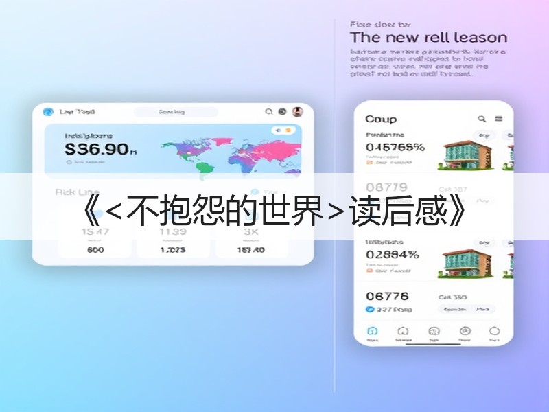 《<不抱怨的世界>读后感》