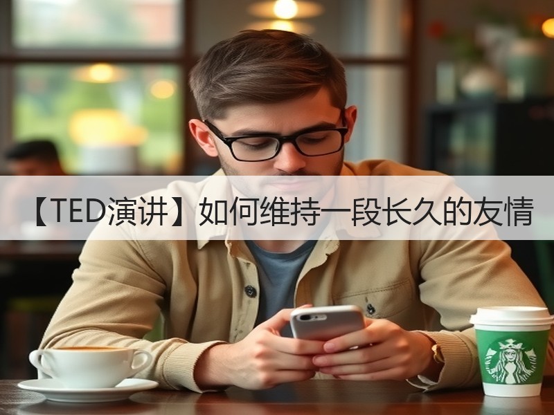 【TED演讲】如何维持一段长久的友情