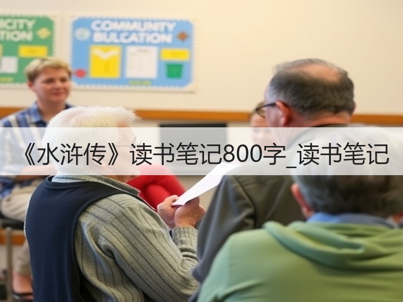 《水浒传》读书笔记800字_读书笔记