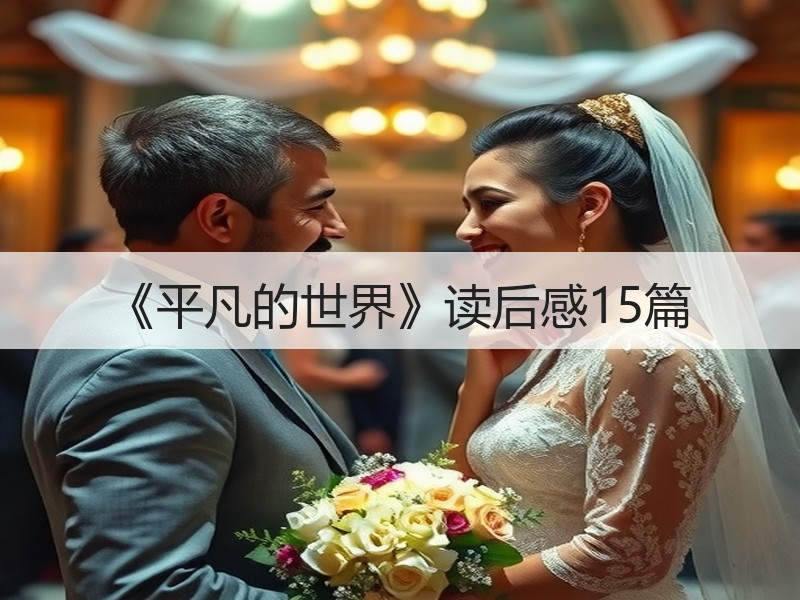《平凡的世界》读后感15篇
