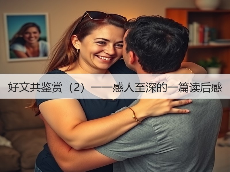 好文共鉴赏（2）一一感人至深的一篇读后感
