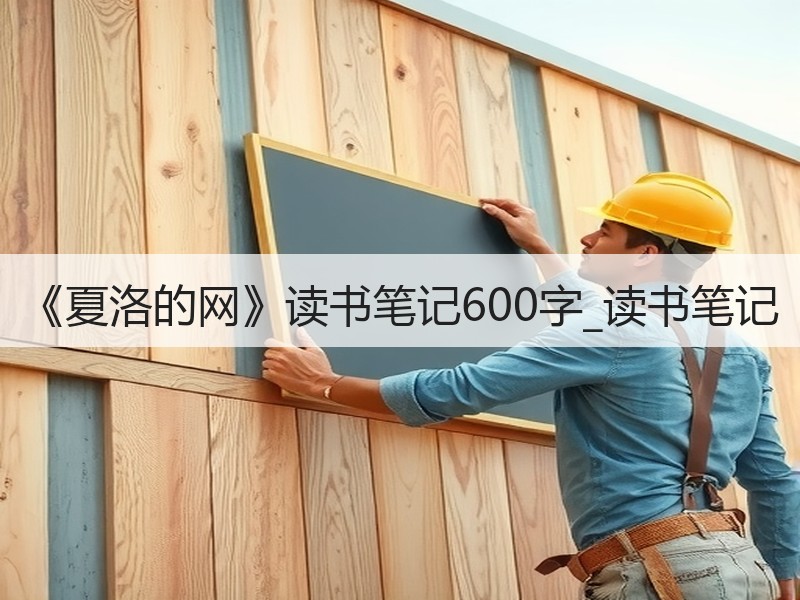 《夏洛的网》读书笔记600字_读书笔记