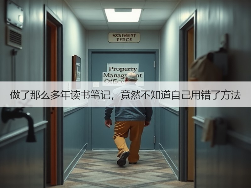 做了那么多年读书笔记，竟然不知道自己用错了方法