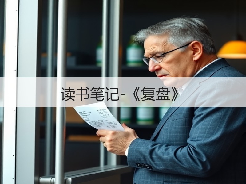 读书笔记-《复盘》