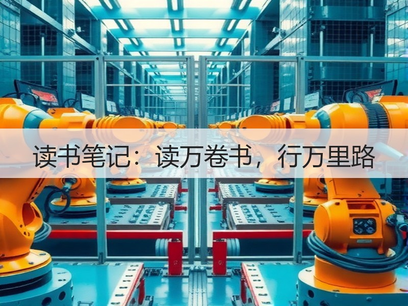 读书笔记：读万卷书，行万里路