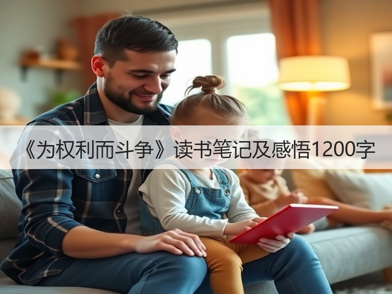 《为权利而斗争》读书笔记及感悟1200字
