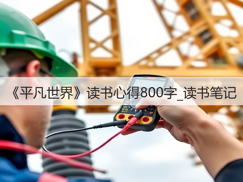 《平凡世界》读书心得800字_读书笔记