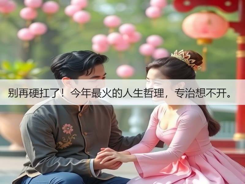 别再硬扛了！今年最火的人生哲理，专治想不开。