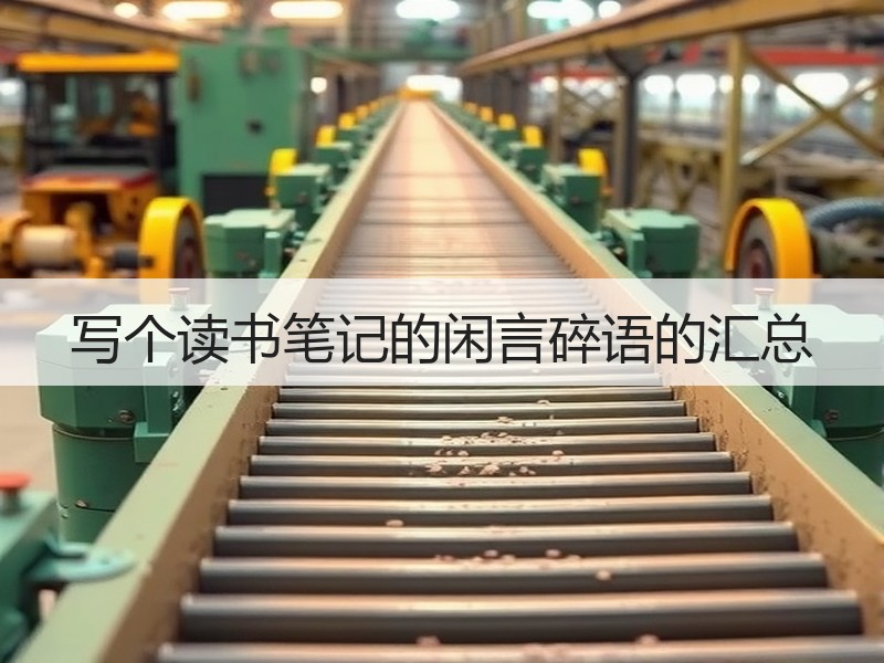 写个读书笔记的闲言碎语的汇总