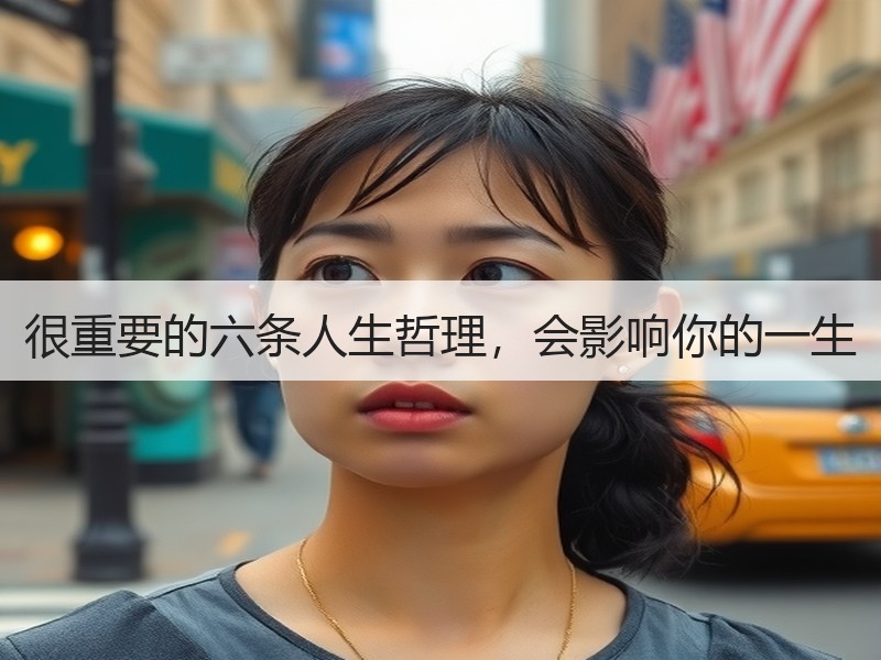 很重要的六条人生哲理，会影响你的一生