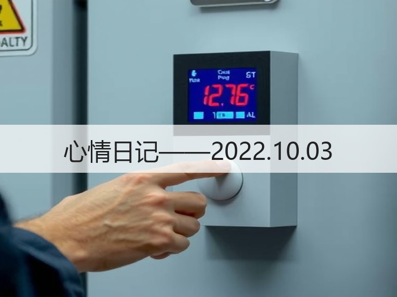 心情日记——2022.10.03