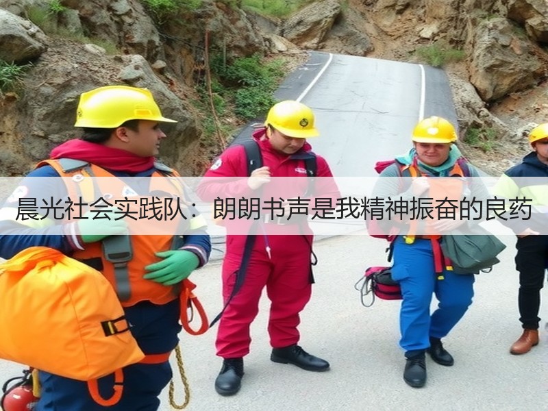 晨光社会实践队：朗朗书声是我精神振奋的良药