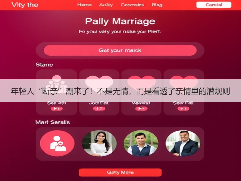 年轻人“断亲”潮来了！不是无情，而是看透了亲情里的潜规则
