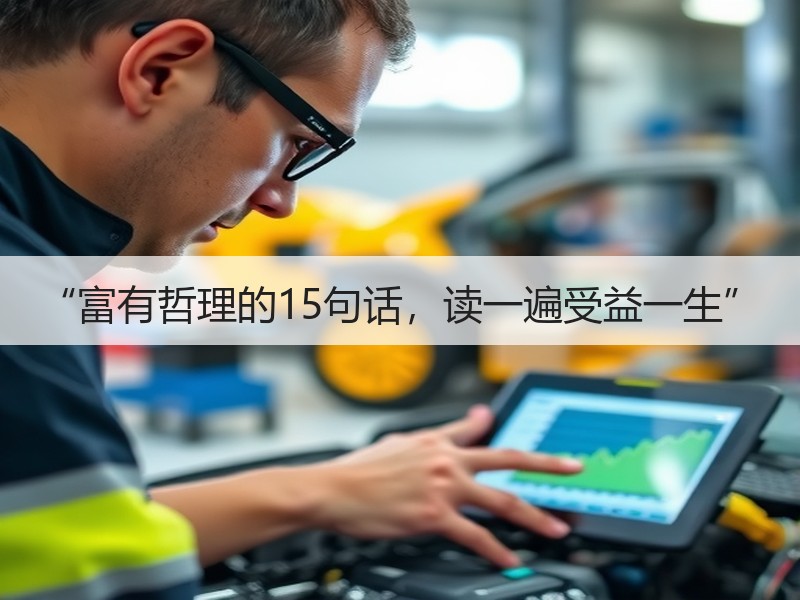 “富有哲理的15句话，读一遍受益一生”