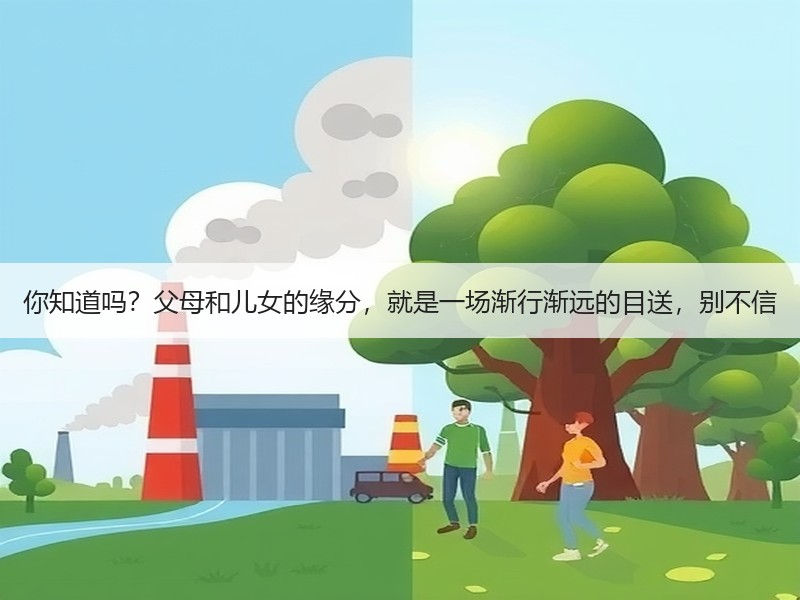 你知道吗？父母和儿女的缘分，就是一场渐行渐远的目送，别不信
