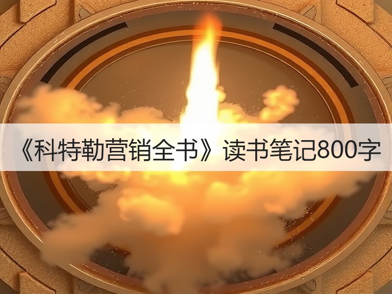 《科特勒营销全书》读书笔记800字
